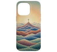 Foi Chrétienne Jésus Croix Montagne Lever du Soleil Croyant Coque pour iPhone 14 Pro Max
