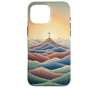 Foi Chrétienne Jésus Croix Montagne Lever du Soleil Croyant Coque pour iPhone 16 Pro Max