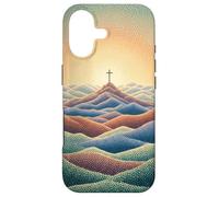 Foi Chrétienne Jésus Croix Montagne Lever du Soleil Croyant Coque pour iPhone 17