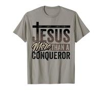 Foi chrétienne Jésus Plus qu'un conquérant Bible Dieu T-Shirt