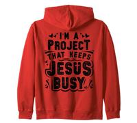 Foi chrétienne Projet Qui occupe Jésus Funny Religious Sweat à Capuche