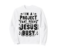 Foi chrétienne Projet Qui occupe Jésus Funny Religious Sweatshirt