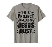 Foi chrétienne Projet Qui occupe Jésus Funny Religious T-Shirt