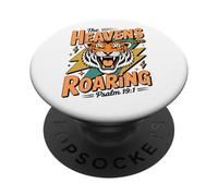 Foi chrétienne : Tigre, Les cieux rugissent PopSockets PopGrip Adhésif