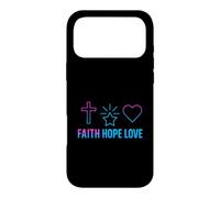 Foi Espérance Amour Croix Cœur Étoile Design Coque pour iPhone 17 Pro Max