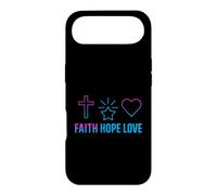 Foi Espérance Amour Croix Cœur Étoile Design Coque pour iPhone Air