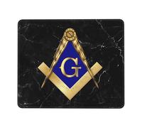 Foi Espérance Charité Maçonnique Franc-Maçon Tapis De Souris Antidérapante Tapis Souris Durable Mouse Pad pour Jeux Gamer Ordinateur 25X30Cm