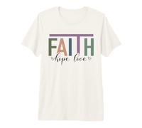 Foi, Espoir, Amour, Message d'inspiration chrétienne T-Shirt Haut de Gamme