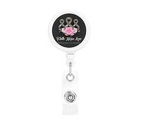Foi espoir amour sensibilisation au Cancer du cerveau porte-Badge rétractable bobine Clip porte-carte d'identité pour infirmière étudiant employé de bureau