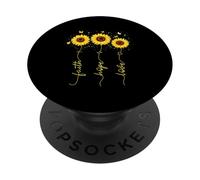 Foi, Espoir, Amour, Tournesol, culte Religieux chrétien PopSockets PopGrip Adhésif