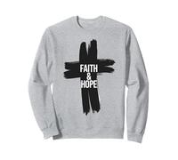 Foi & Espoir Croix Chrétienne Inspirante Sweatshirt