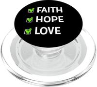 Foi, Espoir et Amour, Une Jolie spiritualité optimiste pour Maman Faith PopSockets PopGrip pour MagSafe