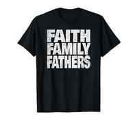 Foi Famille Pères Chrétiens Traditionnels Conservateurs T-Shirt