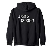 Foi - Jésus est Roi Religion Sweat à Capuche