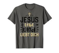 Foi : Jésus VIT et t'aime - Dictons de Jésus T-Shirt