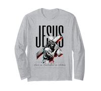 Foi Religieuse Verset biblique Croix Jésus-Christ inspirant Manche Longue