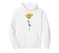 Foi Tournesol Ligne Art Culte Chrétien Culte Religieux Sweat à Capuche