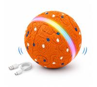 Foicuot Balle interactive pour chien [nouvellement mise à niveau], matériau E-TPU durable, 3 modes de jeu avec lumières colorées, E-TPU USB-C rechargeable, indice d'étanchéité IPX7 pour chiot, chiens