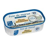Foie de morue au naturel réduit en sel
