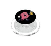 Foie en Cours d'exécution avec Look bière PopSockets PopGrip pour MagSafe