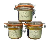Foie Gras d’Oie Entier Artisanal - Lot 3 Pots 200 g | Spécialité Française | 100% Naturel, Sans Conservateurs, Additifs ni Colorants | Apéritifs, Cadeau Gourmet, Fêtes, Noël