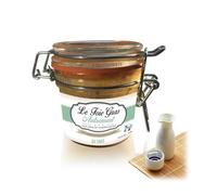 Foie gras de canard entier 80g au saké - alliance artisanale France/Japon, sans conservateur. Idéal fêtes, apéros, coffrets gourmands. Fabrication française raffinée.