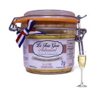 Foie Gras de Canard Entier à la Fine Champagne 80g - Relais Gourmet | Artisanal Français | Sans Conservateurs, Additifs ni Colorants | Idéal Coffrets Gourmets & Fêtes