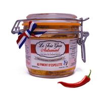 Foie Gras de Canard Entier au Piment d’Espelette AOP 400 g - Relais Gourmet | Artisanal Français Sud-Ouest | Sans Conservateurs, Additifs ni Colorants | Idéal Noël, Fêtes & Cadeaux Gourmets