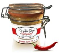 Foie Gras de Canard Entier au Piment d’Espelette AOP 80 g - Relais Gourmet | Artisanal Français Sud-Ouest | Sans Conservateurs, Additifs ni Colorants | Idéal Coffrets Gourmets, Noël & Fêtes