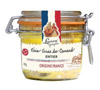 Foie gras de canard entier origine France Lucien Georgelin le bocal de 180g