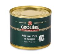 Foie Gras Grolière Bloc d'Oie avec Morceaux 190 g 1 Unité