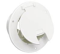 Foifatt Trappe de câble électrique Ronde de 12,7 cm pour câbles de 30 et 50 A, Blanc pour Porte d'accès électrique pour Camping-Car, remorque