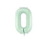 Foil Balloon Vert Olive Chiffre 0, Ballon Aluminium Géant 72 cm, Numéro Anniversaire Gonflable Air ou Hélium, Décoration Fête Mariage Événement - Chiffres 0 1 2 3 4 5 6 7 8 9