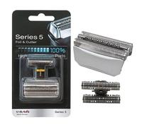 Foil & Cutter Series 5 51S Tête de rechange pour Braun Series 5 590cc 8595 8985 8975 8991 (argent, nouvel emballage)