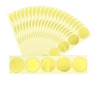 Foil Embossing Labels - 100 Self-Adhesive Gold Seal Stickers with Serrated Edges, Premium Decorative Notary Certificates | Wedding Baby Shower Party | For Invitations Greeting Cards Christmas Wrapping