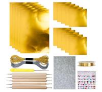 Foil Sheets - Premium Foil Cardstock Set | Strong Aluminium FoilSheet Roll for Craft Supplies | Gold & SilverFoil for Art, Engraving, Painting & Embossing | Craft Supplies Adults & Kids | Creative