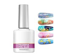 Foil Transfer Gel - Strong Manicure Adhesive | Stickers Transfer Glue | 10ml Professional Grooming Application For Women Beginners Professionals Home Salon Wedding Party Nails Uses