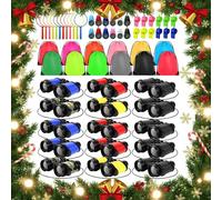 Foilswirl Lot de 12 mini jumelles compactes avec boussole, loupe, petit télescope avec sac de sifflet pour l'observation des oiseaux, la randonnée, l'exploration en plein air, le camping, les voyages