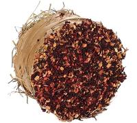 foin lapin - snack rouleau de foin - pomme & betterave - 9x9x6 cm - 75 g - pour rongeurs - 100% comestible - sans céréales ni sucres ajoutés - fabriqué en Europe