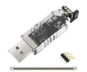 FOINNEX Adaptateur USB vers TTL UART, convertisseur série avec prise en charge CH340E 5 V 3,3 V TTL, isolation galvanique pour ESP32 Arduino Raspberry Pi STM32, protège PC et ordinateur portable