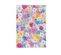 Foiosoh Drapeau de jardin bleu avec belle fleur - 30,5 x 45,7 cm - Côtés robustes - Pour extérieur, cour, maison, petites vacances saisonnières, pelouse, patio
