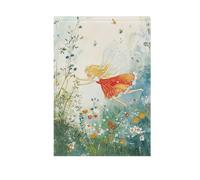 Foiosoh Drapeau de jardin fée volante et pays des merveilles - 30,5 x 45,7 cm - Côtés robustes - Pour extérieur, cour, maison, petits vacances, pelouse, patio