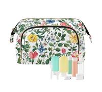 Foiosoh Fireweed Beauty Flowers Trousse à cosmétiques légère Grande trousse de maquillage Sacs à cosmétiques pour sac à main pour organisateur de bijoux, Fleurs de beauté rose Tudor, 1 size, Dessin