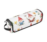 Foiosoh Sac de voyage pour outils de cheveux avec tapis résistant à la chaleur, organiseur de voyage pour fer plat, outils chauds et accessoires de soins capillaires, nains rouges amusants blancs