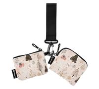Foiosoh Safari Tree Peach Lot de 2 porte-monnaie pour femme avec dragonne et porte-clés, safari tree peach, 1 size, Moderne