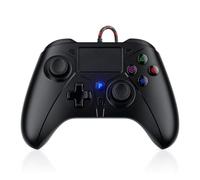 FOIRCEADAL Wired Controller for PS5, with Back paddles 6-Axis Motion/Marco/Turbo/Dual Vibration Function 3.5mm Audio Jack for P5 Pro/Slim/PC