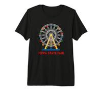 Foire de l'État de l'Iowa Foire du comté de Ferris Wheel T-Shirt Haut de Gamme