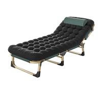 Foirtoevu Lit de Camp Pliable for Adultes, Chaise Longue inclinable réglable, lit, Lits Couchage, for l'extérieur, la Maison, Le Bureau(A1)