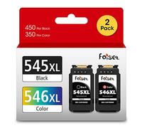 Foiset PG 545 CL 546 Cartouche d'encre de Remplacement pour Canon PG-545XL CL-546XL pour Canon Pixma TS3150 MX495 iP2850 MG2550S MG2950S MG2450 MG2500 MG3050 MG3051 MG3053 (1 Noir, 1 Couleur)