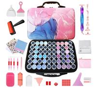 Fokenzary Conteneurs de rangement pour peinture diamant - 60 emplacements - Accessoires et outils portables